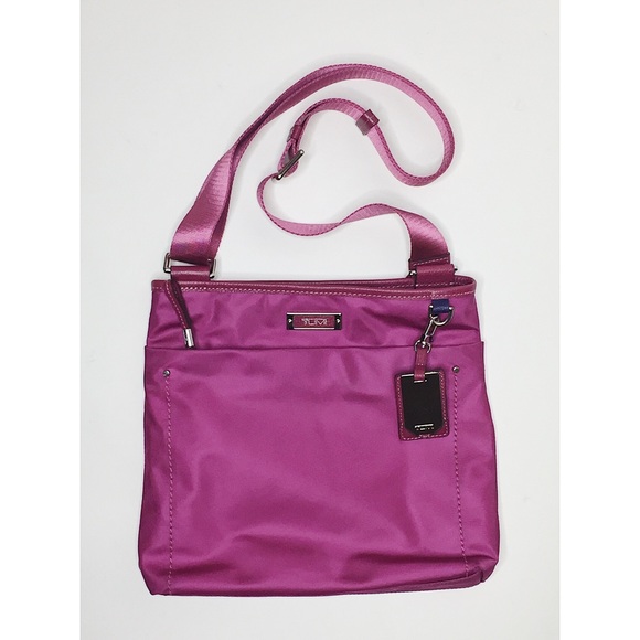 Tumi Handbags - TUMI Voyager Nylon Crossbody Bag - Magenta